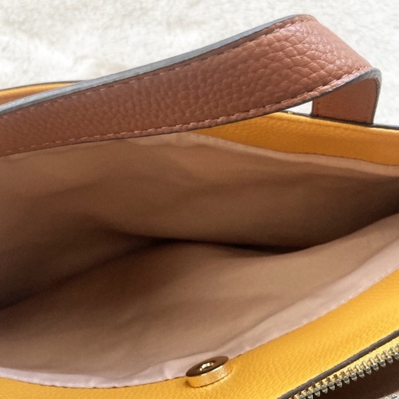 New Without Tags Nanette Lepore Yellow, Cream, and Brown Purse Handbag - Picture 11 of 14